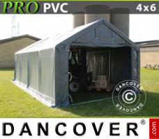 Portable Garage 4x6x2x3.1 m, PVC, Grey