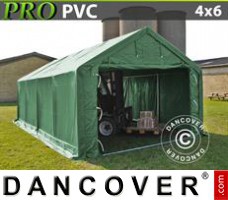 Portable Garage 4x6x2x3.1 m, PVC, Green