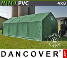 Portable Garage 4x8x2x3.1 m, PVC, Green