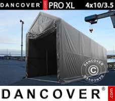 Portable Garage  4x10x3.5x4.59 m, PVC, Grey