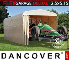 Portable Garage 2.5x5.15x2.15 m, Beige