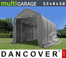 Portable Garage 3.5x8x3x3.8 m, Grey