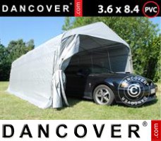 Tenda Garage 3,6x8,4x2,68m PVC, Grigio