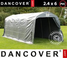 Tenda Garage 2,4x6x2,34m PVC, Grigio