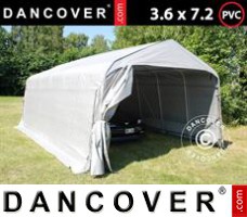 Tenda Garage 3,6x7,2x2,68m PVC, Grigio