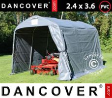Tenda Garage 2,4x3,6x2,34m PVC, Grigio