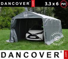 Tenda Garage 3,3x6x2,4m PVC, Grigio