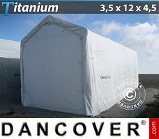 Tenda Garage 3,5x12x3,5x4,5m, Bianco