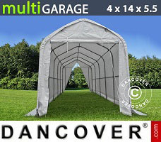 Tenda Garage 4x14x4,5x5,5m, Bianco