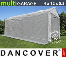 Tenda Garage 4x12x4,5x5,5m, Bianco